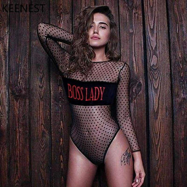 Planet Gates Long Sleeves One Piece  Patchwork Swimsuit Sexy Thong Perspective Swimwear Women