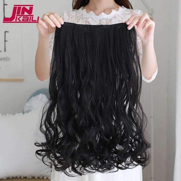 Planet Gates Long Wavy 5 Clip In Hair Extensions Heat Resistant Natural Synthetic Fake Hairpieces False Hair Various sizes