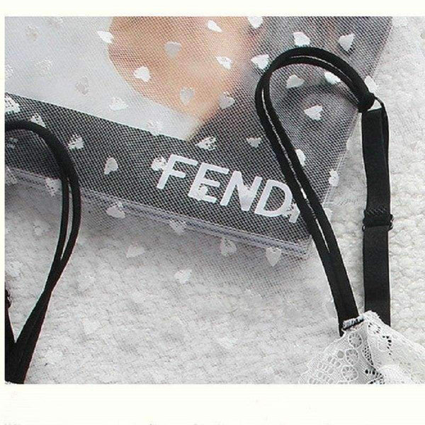 Planet Gates Lounge Underwear Comfortable Wireless Loungewear Lingerie Bra Set Black and White Cotton Bras Sets