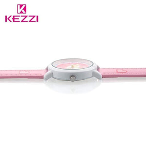 Planet Gates Love Hearts child Watches Girl Leather Printing Strap Cartoon Kids Watch Students Quartz Wristwatch Casual Fashion