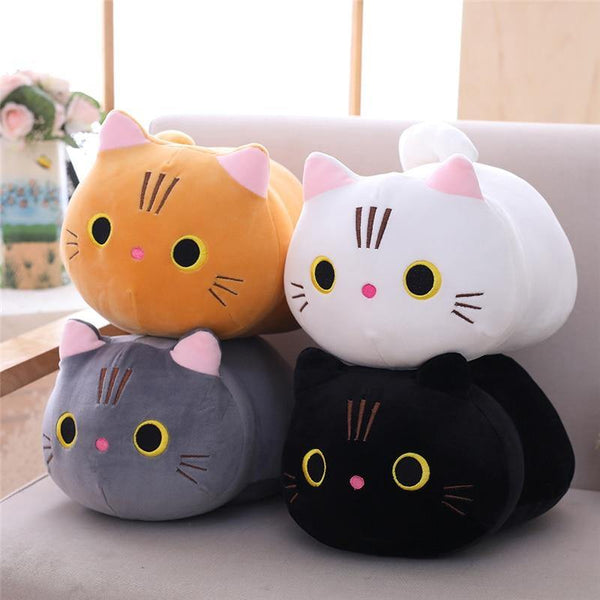 Lovely Cute Stuffed Soft Cat Plush Pillow Cushion Kawaii Cat Soft Plush Toys Kids Children Birthday Gift Dropshipping