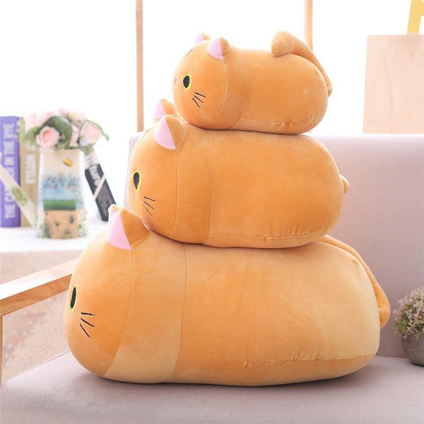 Lovely Cute Stuffed Soft Cat Plush Pillow Cushion Kawaii Cat Soft Plush Toys Kids Children Birthday Gift Dropshipping