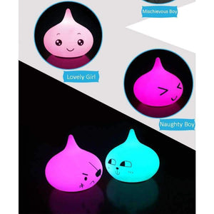 Planet Gates Lovely Girl LED Night light motion sensor light 5V tap control 12*10.5cm Soft Silicone Baby Night lamp for Children Bedroom bedside lamp IL