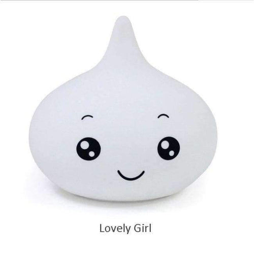 Planet Gates Lovely Girl LED Night light motion sensor light 5V tap control 12*10.5cm Soft Silicone Baby Night lamp for Children Bedroom bedside lamp IL