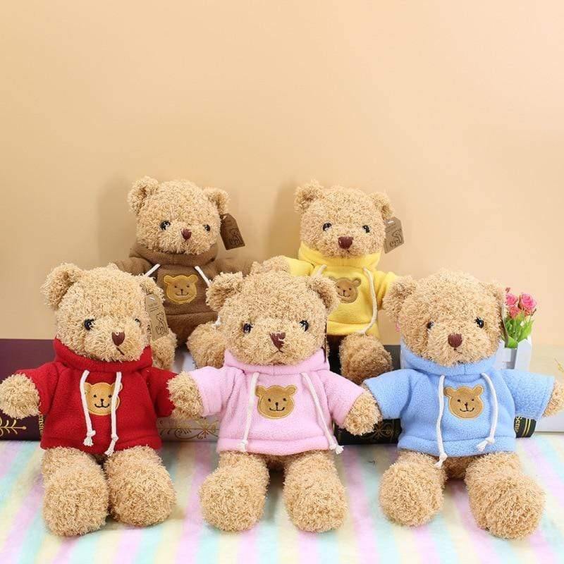 Lovely Soft Teddy Bear Plush Toy Stuffed Animals Accompany Toy Playmate Doll PP Cotton Kitds Toys Christmas Birthday Gifts