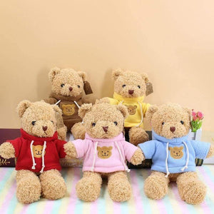 Lovely Soft Teddy Bear Plush Toy Stuffed Animals Accompany Toy Playmate Doll PP Cotton Kitds Toys Christmas Birthday Gifts