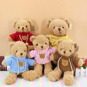 Lovely Soft Teddy Bear Plush Toy Stuffed Animals Accompany Toy Playmate Doll PP Cotton Kitds Toys Christmas Birthday Gifts
