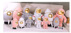 Planet Gates Lovely Space astronaut doll rocket plane plush toy doll doll boys pillow children's birthday gift stuffed animals  kawaii plush
