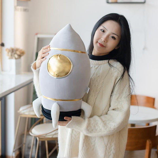 Planet Gates Lovely Space astronaut doll rocket plane plush toy doll doll boys pillow children's birthday gift stuffed animals  kawaii plush
