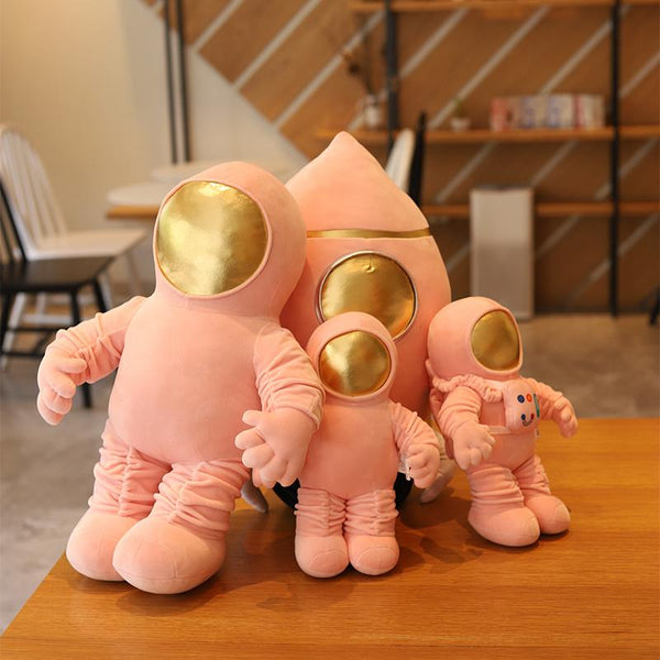 Planet Gates Lovely Space astronaut doll rocket plane plush toy doll doll boys pillow children's birthday gift stuffed animals  kawaii plush