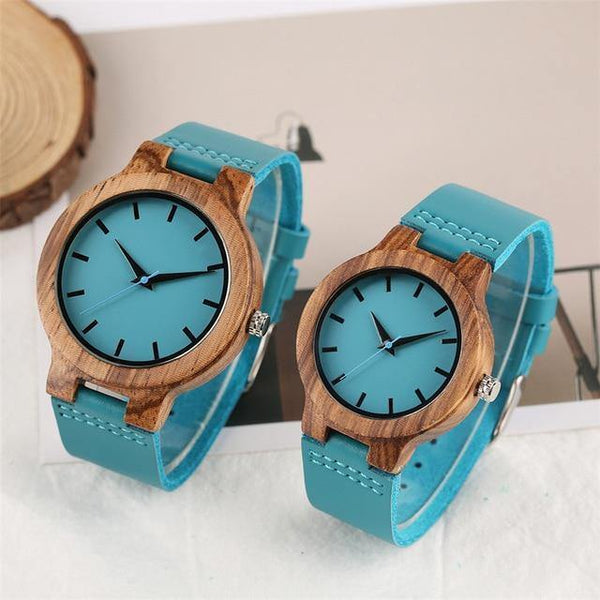 Planet Gates Lover Watches Wood Watch for Men Women Genuine Leather Wristwatch Mens Quartz Watch Elegant Watch Women Best Gifts for Lover