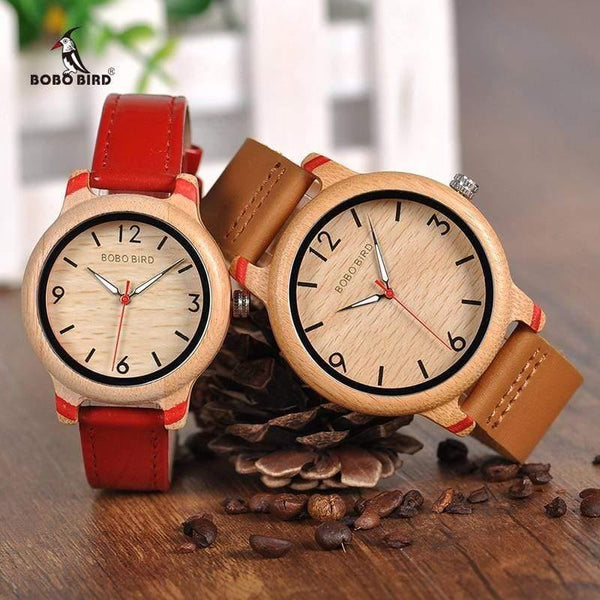 Planet Gates Lovers' Bamboo Watches Relogio Feminino Analog Quartz Casual Wristwatches Handmade wooden watch W-aQ22 DROP Shipping