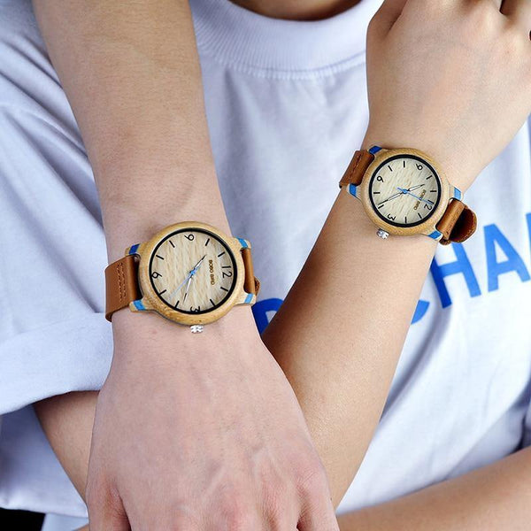 Planet Gates Lovers' Bamboo Watches Relogio Feminino Analog Quartz Casual Wristwatches Handmade wooden watch W-aQ22 DROP Shipping