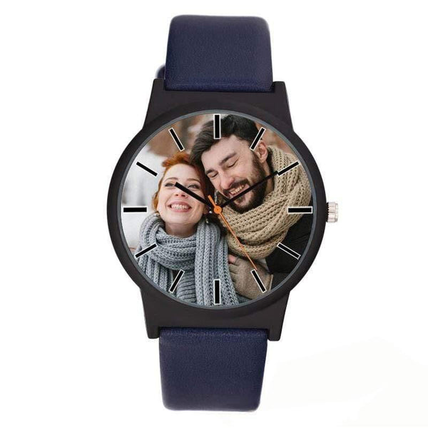 Planet Gates Lovers watch DIY with your own picture Custom clock dial leather sport casual fashion fit for men women creative watch