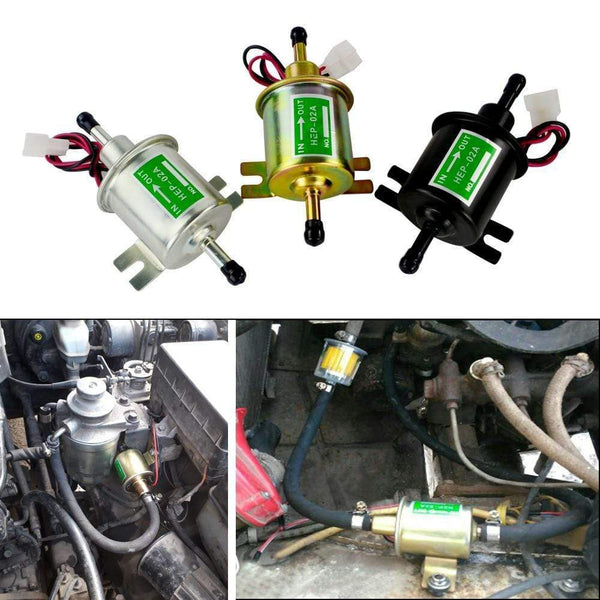 Planet Gates Low Pressure Universal Diesel Petrol Gasoline Electric Fuel Pump HEP-02A 12V 24V For Car Motorcycle