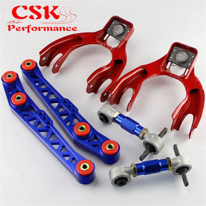 Planet Gates Lower Control Arm LCA+Front Upper+ Rear Camber Kit Fits For Honda Civic EG EJ EH