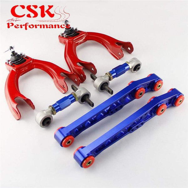 Planet Gates Lower Control Arm LCA+Front Upper+ Rear Camber Kit Fits For Honda Civic EG EJ EH