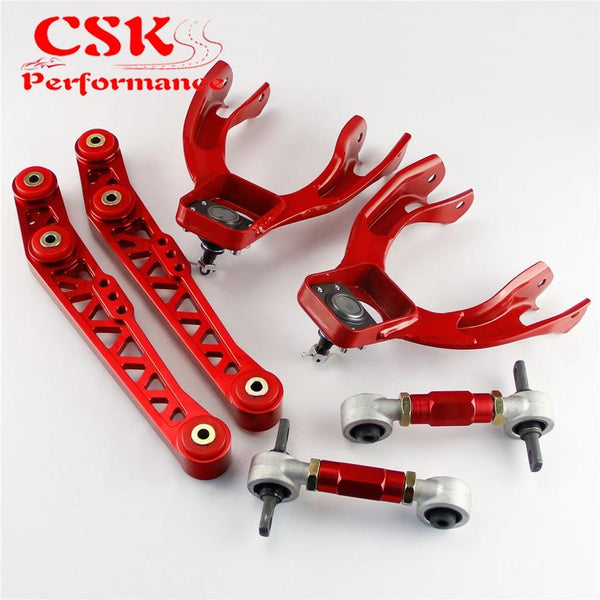 Planet Gates Lower Control Arm LCA+Front Upper+ Rear Camber Kit Fits For Honda Civic EG EJ EH