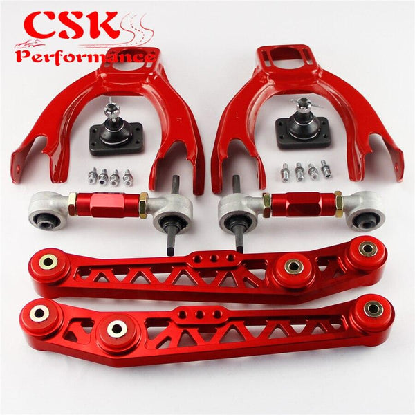 Planet Gates Lower Control Arm LCA+Front Upper+ Rear Camber Kit Fits For Honda Civic EG EJ EH