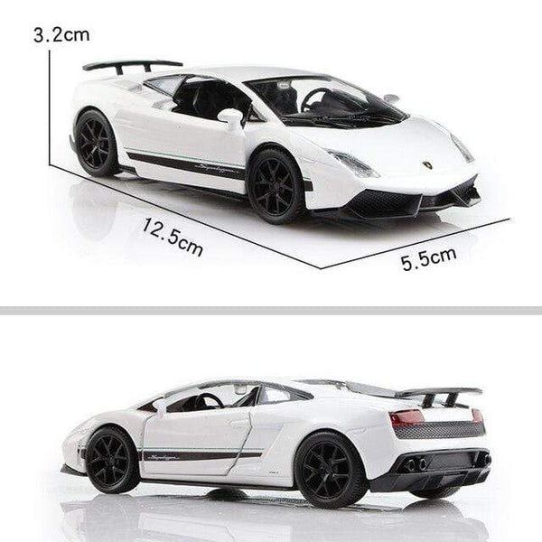 Planet Gates LP570-4 White 1:36 Alloy Car Honda Acura Chevrolet Dodge Golf RMZ city Diecasts Toy Vehicles Simulation Exquisite Model 5 Inch Children Gifts