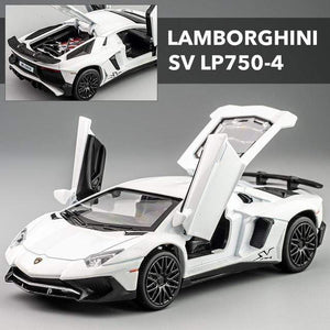 Planet Gates LP750 white LP770 750 1:32 Lamborghinis Car Alloy Sports Car Model Diecast Sound Super Racing Lifting Tail Hot Car Wheel For Children Gifts