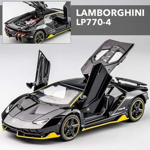Planet Gates LP770 Bright black LP770 750 1:32 Lamborghinis Car Alloy Sports Car Model Diecast Sound Super Racing Lifting Tail Hot Car Wheel For Children Gifts