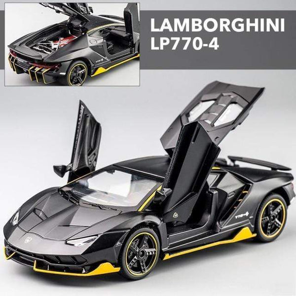 Planet Gates LP770 matte black LP770 750 1:32 Lamborghinis Car Alloy Sports Car Model Diecast Sound Super Racing Lifting Tail Hot Car Wheel For Children Gifts