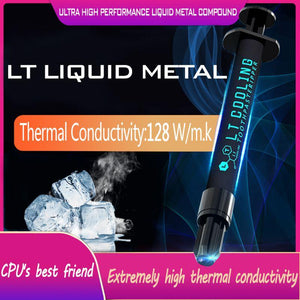 Planet Gates LT-100 Liquid Metal Thermal Conductive Paste Grease for CPU GPU Cooling Liquid Ultra 128W/mK 1.5g 3g Compound Grease for Cooling