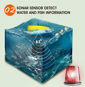 Planet Gates LUCKY FF1108-1 Portable Fish Finder Ice Fishing Sonar Sounder Alarm Transducer Fishfinder 0.7-100m Fishing Echo Sounder