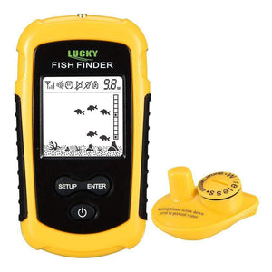 Planet Gates LUCKY FF1108-1 Portable Fish Finder Ice Fishing Sonar Sounder Alarm Transducer Fishfinder 0.7-100m Fishing Echo Sounder