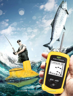 Planet Gates LUCKY FF1108-1 Portable Fish Finder Ice Fishing Sonar Sounder Alarm Transducer Fishfinder 0.7-100m Fishing Echo Sounder