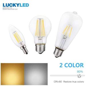 Planet Gates LUCKY Led Bulb E27 Dimmable 2w 4w 6w 8w E14 Led Candle Light Bulb 110v 220v Vintage Filament Lamp For Chandelier Lighting .