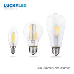 Planet Gates LUCKY Led Bulb E27 Dimmable 2w 4w 6w 8w E14 Led Candle Light Bulb 110v 220v Vintage Filament Lamp For Chandelier Lighting .