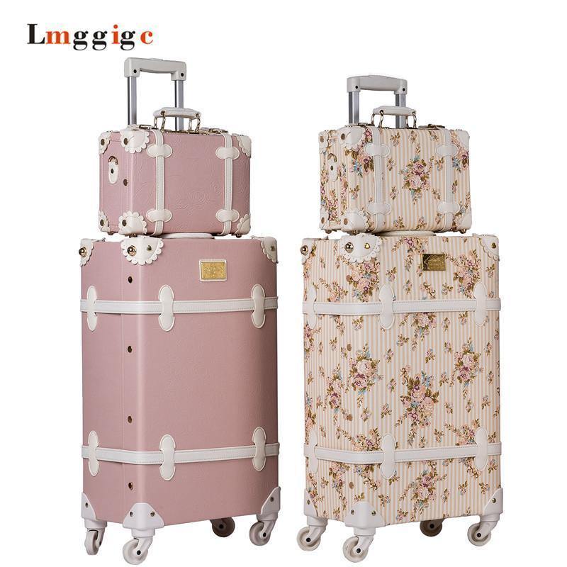 Planet Gates Luggage bag,PU Leather Suitcase Travel box,Women universal wheel Carrier,high qualit Carry-Ons 20"22"24"26"inch Trolley