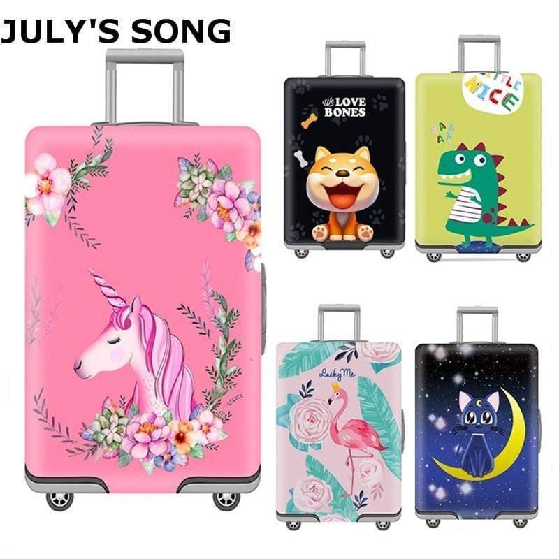 Planet Gates Luggage cover 1 / L Unicorn Luggage Protective Cover For 18-32 inch Trolley Suitcase Protect Dust Bag Case Cartoon Travel Accessories