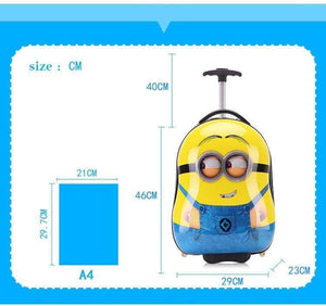 Planet Gates Luggage Rase Cartoon Boy Girl Travel 16inches Students Trolley Wheeled bag Case Cute Children Boarding The Chassis Gift