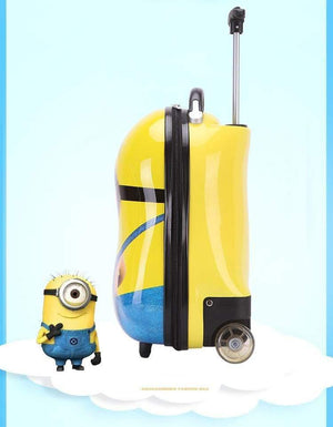 Planet Gates Luggage Rase Cartoon Boy Girl Travel 16inches Students Trolley Wheeled bag Case Cute Children Boarding The Chassis Gift