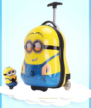 Planet Gates Luggage Rase Cartoon Boy Girl Travel 16inches Students Trolley Wheeled bag Case Cute Children Boarding The Chassis Gift