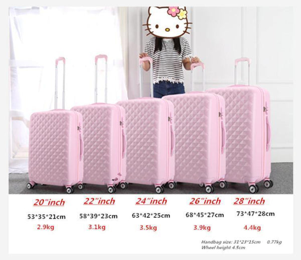Planet Gates Luggage Set with Handbag,Women Travel Suitcase Bag with Cosmetic Bag,20"22"24"26"28"inch Wheel Trolley Case