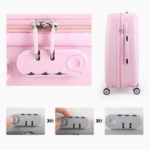 Planet Gates Luggage Set with Handbag,Women Travel Suitcase Bag with Cosmetic Bag,20"22"24"26"28"inch Wheel Trolley Case