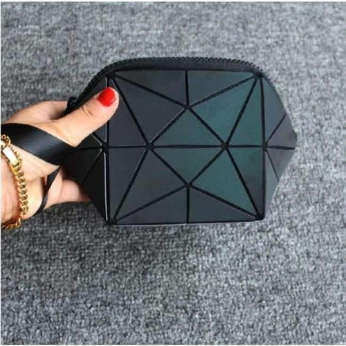 Planet Gates luminous Geometric semi circle cosmetic bag for women toiletry bag fashional makeup bag brand