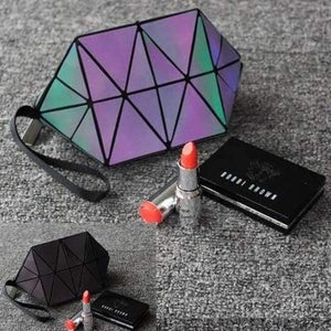 Planet Gates luminous new Geometric semi circle cosmetic bag for women toiletry bag fashional makeup bag brand