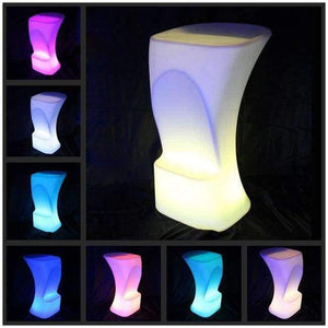 Planet Gates Luminous waterproof Stool High LED bar chair barstool upholstered LED Commercial Bar Furniture Bar Stools
