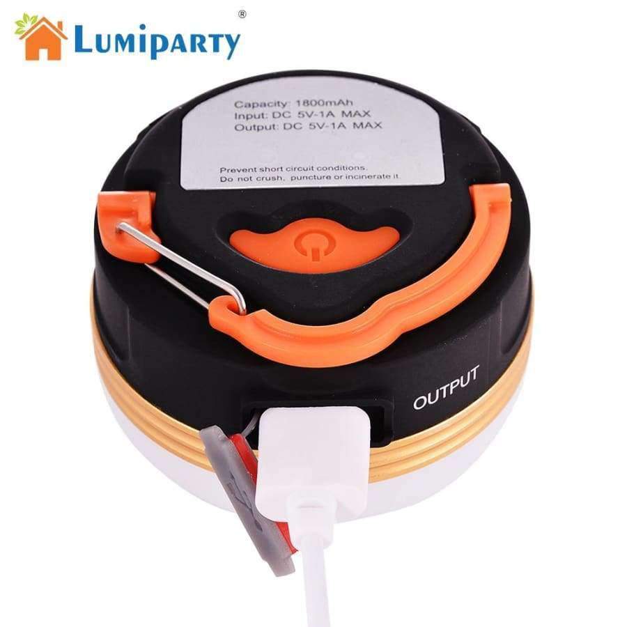 Planet Gates Lumiparty USB Rechargeable Ultra Bright 600 Lumens Portable Outdoor Camping Lantern Hiking Tent LED Light Campsite Hanging Lamp