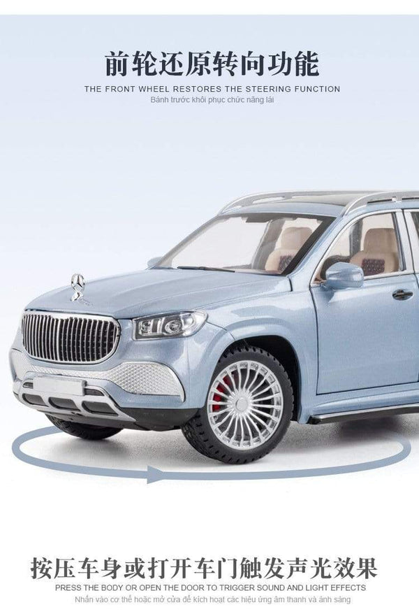 Planet Gates Luxury 1:24 Alloy Model Car Mercedes-Benz Gls 600 Maybach Miniature Diecast Metal Vehicle Collection Display Gift for Children