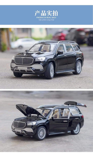 Planet Gates Luxury 1:24 Alloy Model Car Mercedes-Benz Gls 600 Maybach Miniature Diecast Metal Vehicle Collection Display Gift for Children