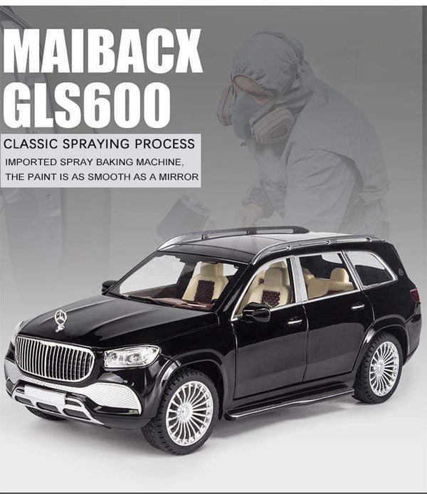 Planet Gates Luxury 1:24 Alloy Model Car Mercedes-Benz Gls 600 Maybach Miniature Diecast Metal Vehicle Collection Display Gift for Children