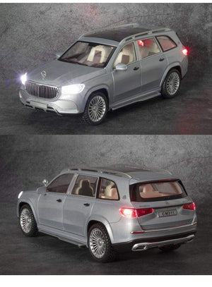 Planet Gates Luxury 1:24 Alloy Model Car Mercedes-Benz Gls 600 Maybach Miniature Diecast Metal Vehicle Collection Display Gift for Children