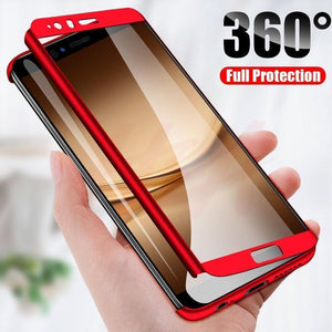 Planet Gates Luxury 360 Degree Full Cover Phone Case For huawei P10 P9 P8 Lite Mate 20 10 Pro Lite Screen Protector Cover Mate 20 Case Glass