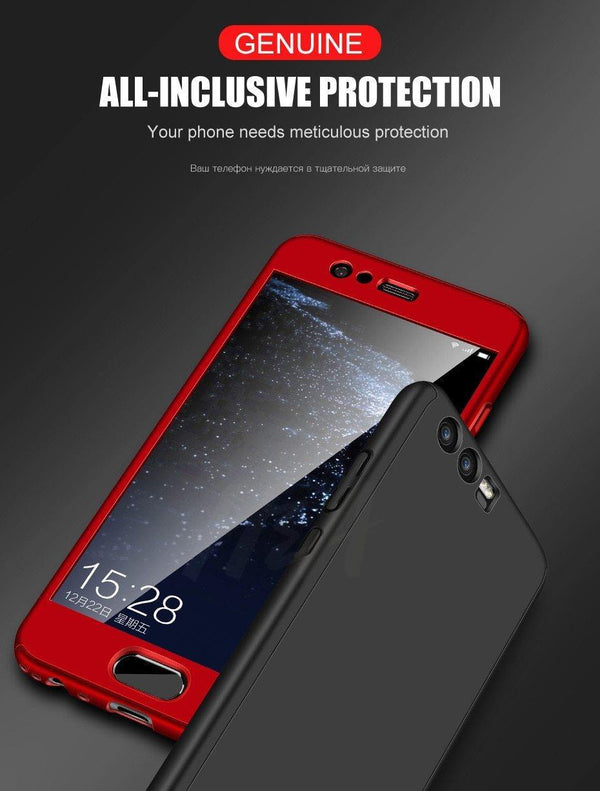 Planet Gates Luxury 360 Degree Full Cover Phone Case For huawei P10 P9 P8 Lite Mate 20 10 Pro Lite Screen Protector Cover Mate 20 Case Glass